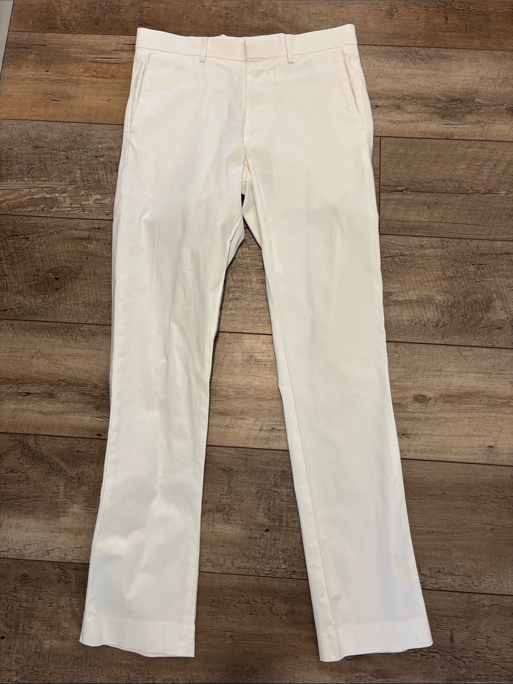 Men's White Classic Pants